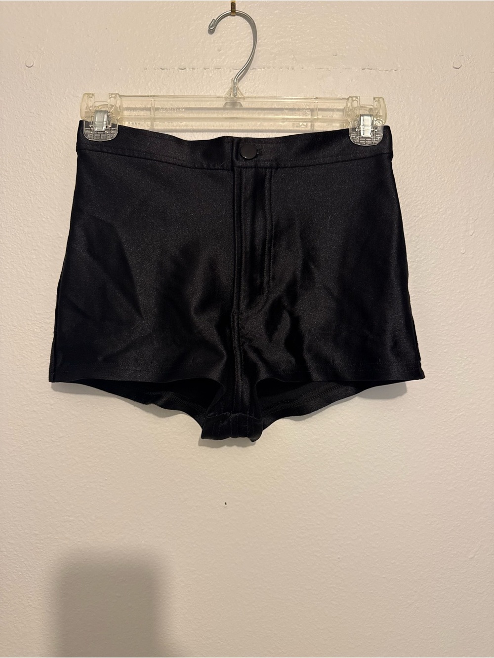 American Apparel Black High-Rise Bike Shorts